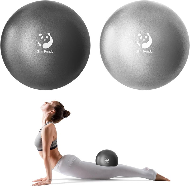Slim Panda Pilates Ball, 9 Inch Small Exercise Ball, Anti Burst Mini Yoga Ball for Stability, Workout, Barre, Core Strength, Physical Therapy, Balance, Stretching - Image 1